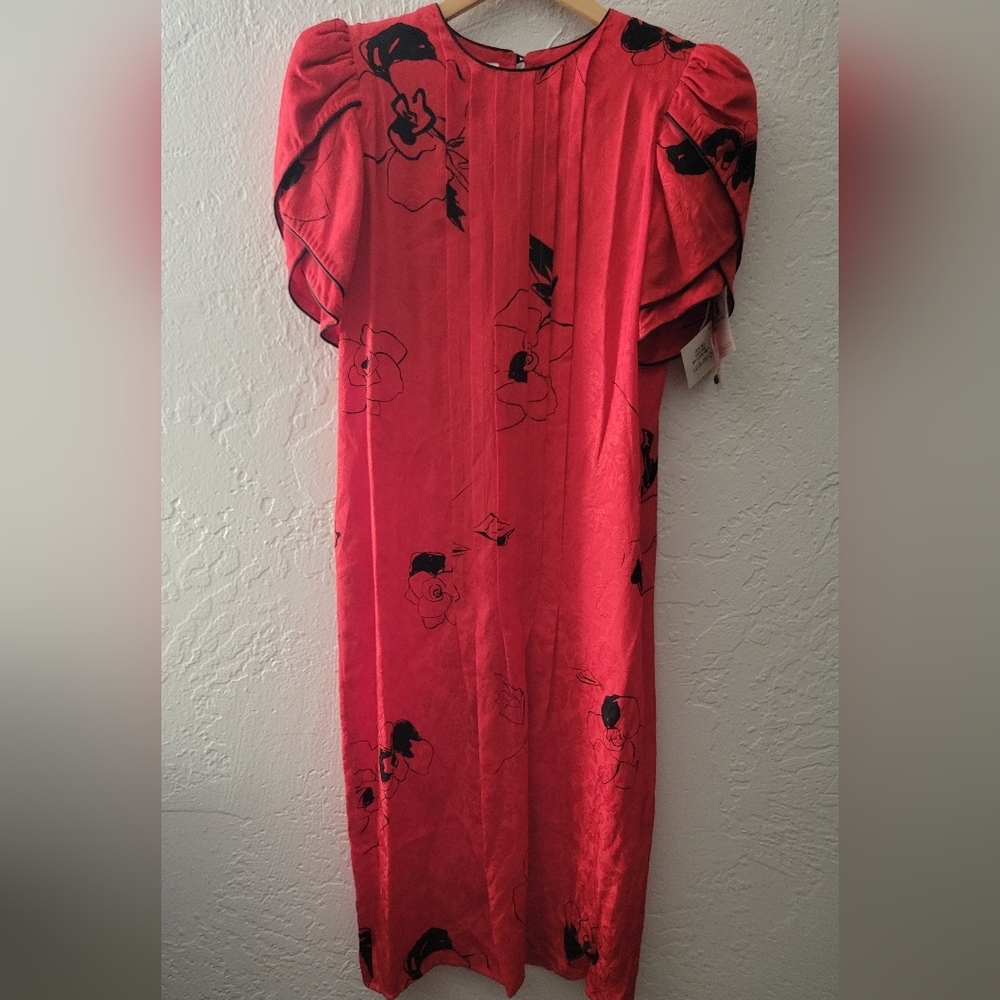 Flora Kung Vintage Silk Dress Size 4 NWT